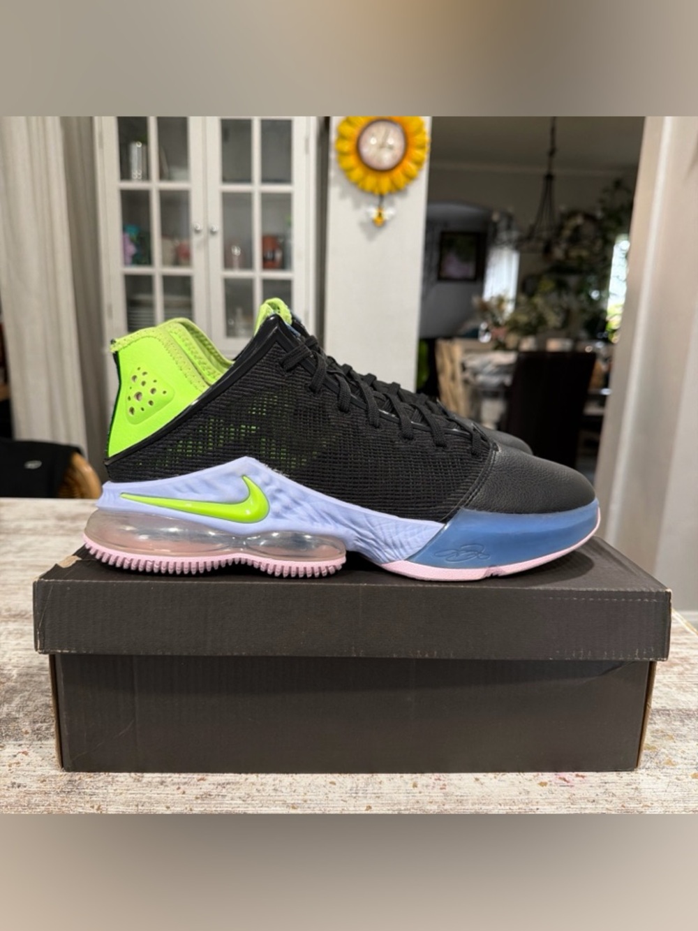 Nike LeBron 19 Low ‘Ghost Green’ Sneakers Men’s 9.5 DO9829-001 Basketball Sports